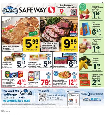 Safeway (AK) Weekly Ad Flyer Specials November 29 to December 5, 2023
