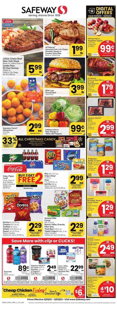 Safeway (AZ) Weekly Ad Flyer Specials November 29 to December 5, 2023