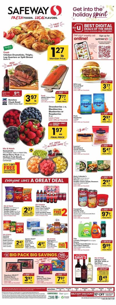 Safeway (CO) Weekly Ad Flyer Specials November 29 to December 5, 2023