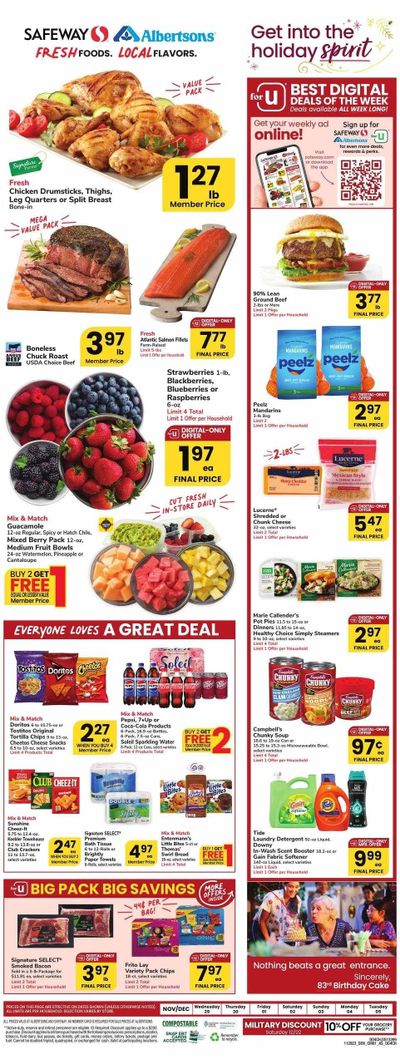 Safeway (CO, WY) Weekly Ad Flyer Specials November 29 to December 5, 2023