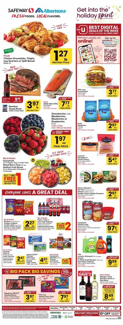 Safeway (CO) Weekly Ad Flyer Specials November 29 to December 5, 2023