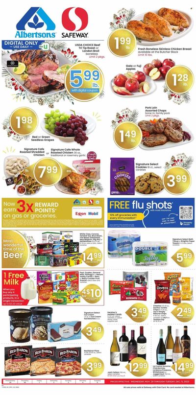 Safeway (MT) Weekly Ad Flyer Specials November 29 to December 5, 2023