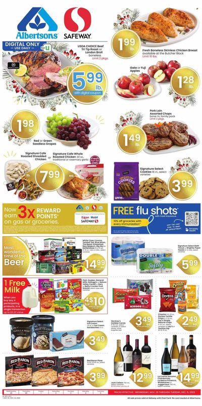 Safeway (MT) Weekly Ad Flyer Specials November 29 to December 5, 2023