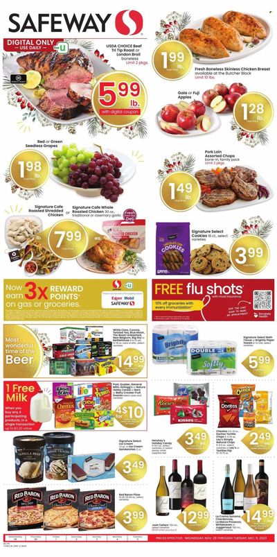 Safeway (MT) Weekly Ad Flyer Specials November 29 to December 5, 2023