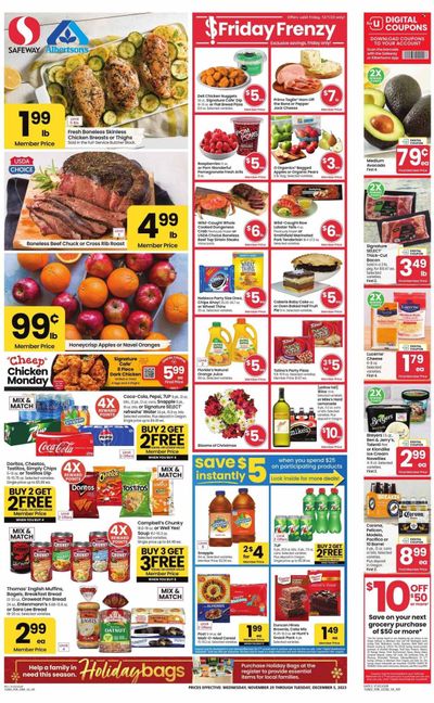 Safeway (OR, WA) Weekly Ad Flyer Specials November 29 to December 5, 2023