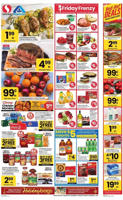 Safeway (OR) Weekly Ad Flyer Specials November 29 to December 5, 2023