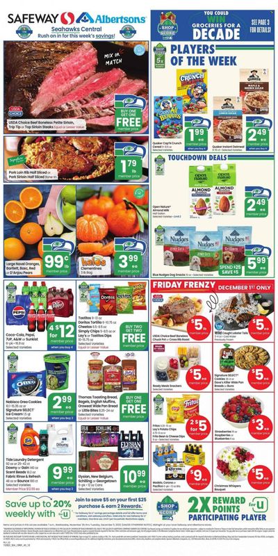 Safeway (WA) Weekly Ad Flyer Specials November 29 to December 5, 2023