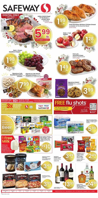 Safeway (WY) Weekly Ad Flyer Specials November 29 to December 5, 2023