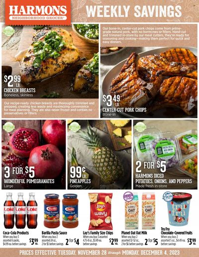 Harmons (UT) Weekly Ad Flyer Specials November 28 to December 4, 2023