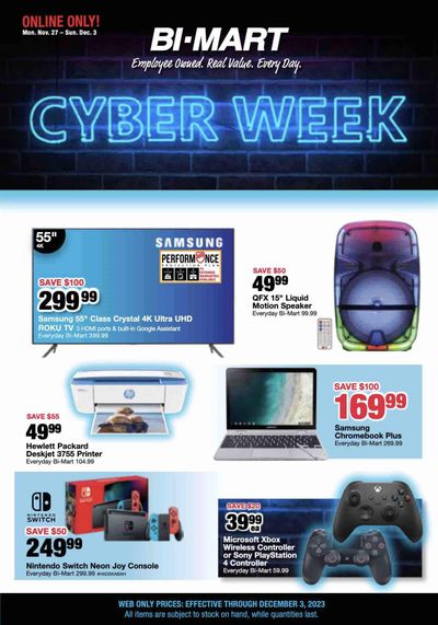 Bi-Mart (ID, OR, WA) Weekly Ad Flyer Specials November 29 to December 3, 2023