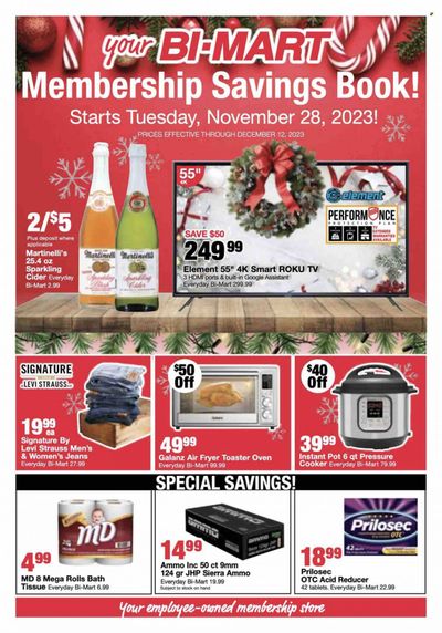 Bi-Mart (ID, OR, WA) Weekly Ad Flyer Specials November 28 to December 12, 2023