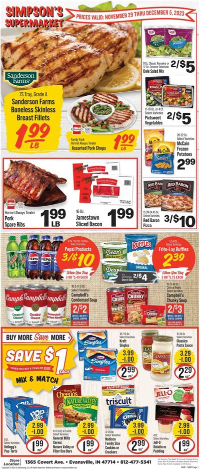 IGA (IN) Weekly Ad Flyer Specials November 29 to December 5, 2023