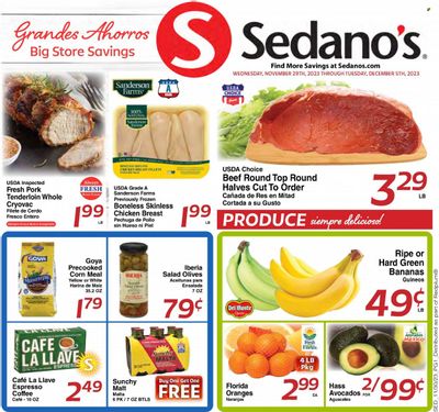 Sedano's (FL) Weekly Ad Flyer Specials November 29 to December 5, 2023