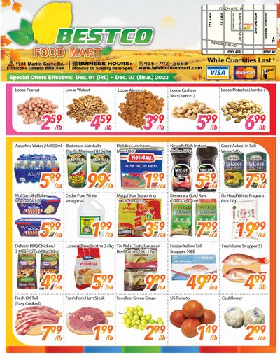 BestCo Food Mart (Etobicoke) Flyer December 1 to 7