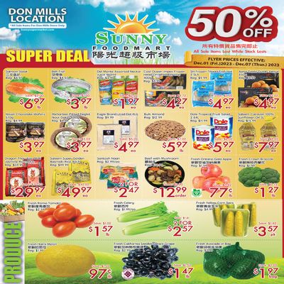 Sunny Foodmart (Don Mills) Flyer December 1 to 7