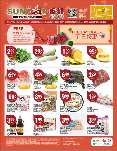 Sunfood Supermarket Flyer December 1 to 7