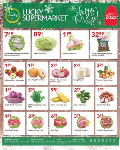 Lucky Supermarket (Winnipeg) Flyer December 1 to 7