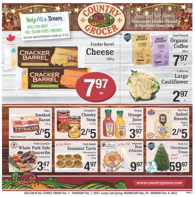 Country Grocer Flyer December 1 to 7