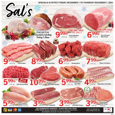 Sal's Grocery Flyer  December 1 to 7