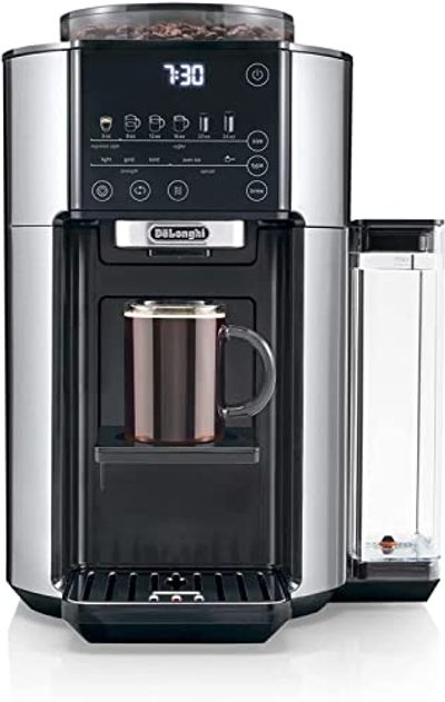 De'Longhi TrueBrew Drip Coffee Maker, Built in Grinder, Single Serve, 8 oz to 24 oz, Hot or Iced Coffee, Stainless, CAM51025MB $479.2 (Reg $599.99)