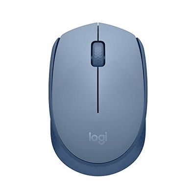 Logitech M170 Wireless Mouse for PC, Mac, Laptop, 2.4 GHz with USB Mini Receiver, Optical Tracking, 12-Months Battery Life, Ambidextrous - Blue Grey $12.99 (Reg $19.99)