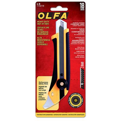 Olfa 18mm Snap-Off Utility Knife with Comfort Grip and Metal Pick On Sale for $ 9.98 at Home Depot Canada