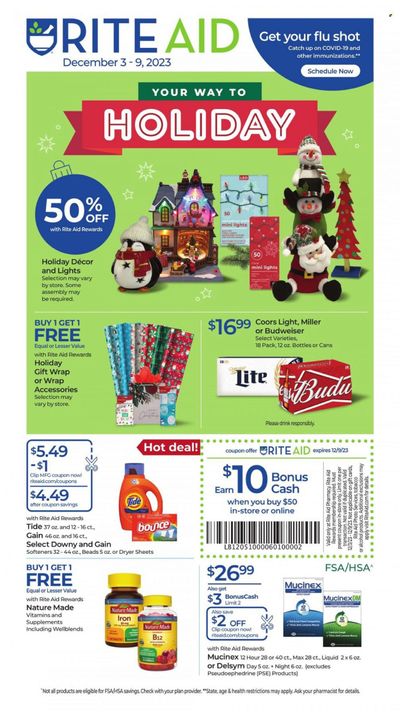 RITE AID Weekly Ad Flyer Specials December 3 to December 9, 2023