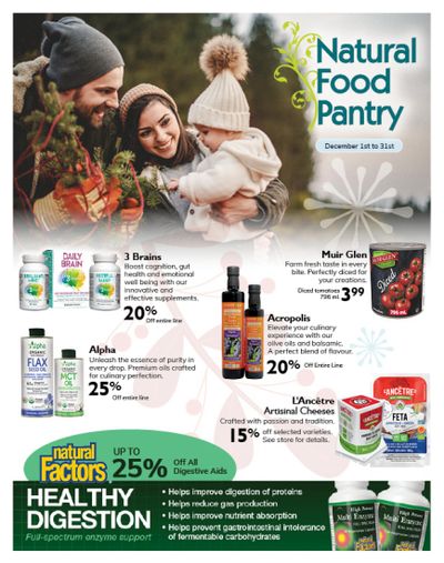 Natural Food Pantry Flyer December 1 to 31