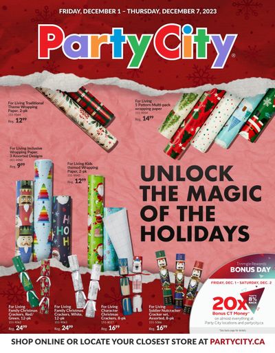 Party City Flyer December 1 to 7