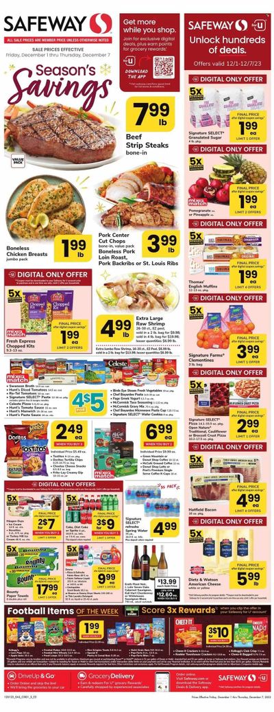 Safeway (VA) Weekly Ad Flyer Specials December 1 to December 7, 2023