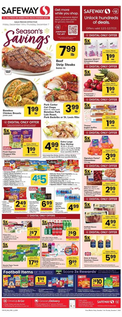 Safeway (MD) Weekly Ad Flyer Specials December 1 to December 7, 2023