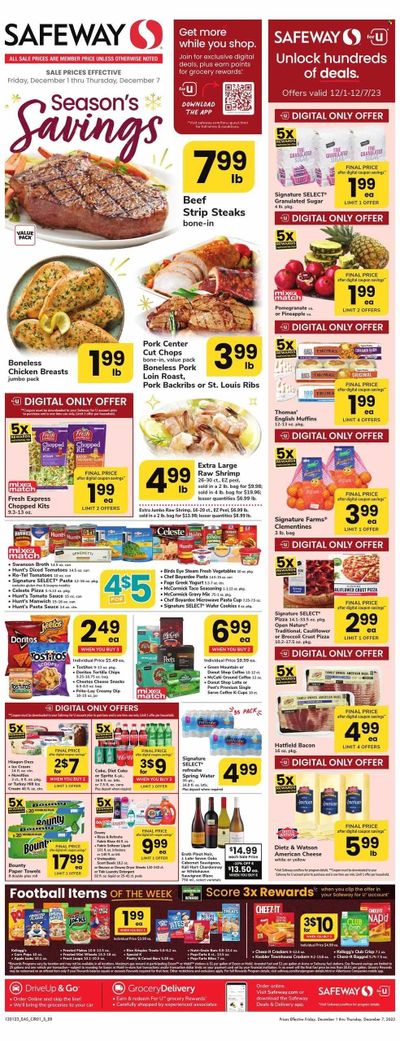 Safeway (MD) Weekly Ad Flyer Specials December 1 to December 7, 2023
