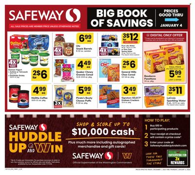 Safeway (DC) Weekly Ad Flyer Specials December 1 to January 4, 2024
