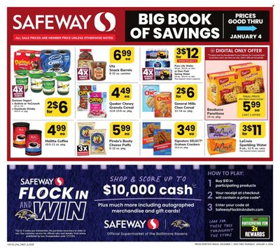 Safeway (MD) Weekly Ad Flyer Specials December 1 to January 4, 2024