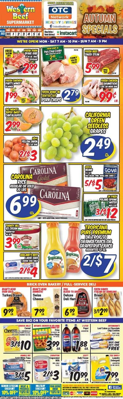 Western Beef (FL, NY) Weekly Ad Flyer Specials November 30 to December 6, 2023