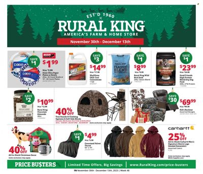 Rural King Weekly Ad Flyer Specials November 30 to December 13, 2023