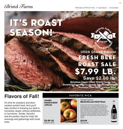 Bristol Farms (CA) Weekly Ad Flyer Specials November 29 to December 5, 2023