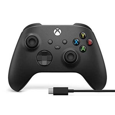 Xbox Core Wireless Gaming Controller + USB-C® Cable – Carbon Black – Xbox Series X|S, Xbox One, Windows PC, Android, and iOS - Controller + USB C Cable Edition $54.98 (Reg $74.99)