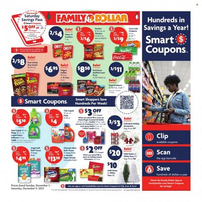 Family Dollar Weekly Ad Flyer Specials December 3 to December 9, 2023
