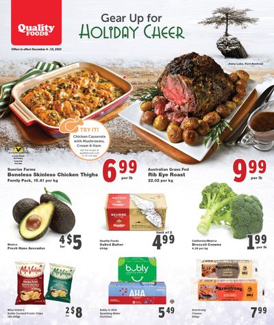 Quality Foods Flyer December 4 to 10