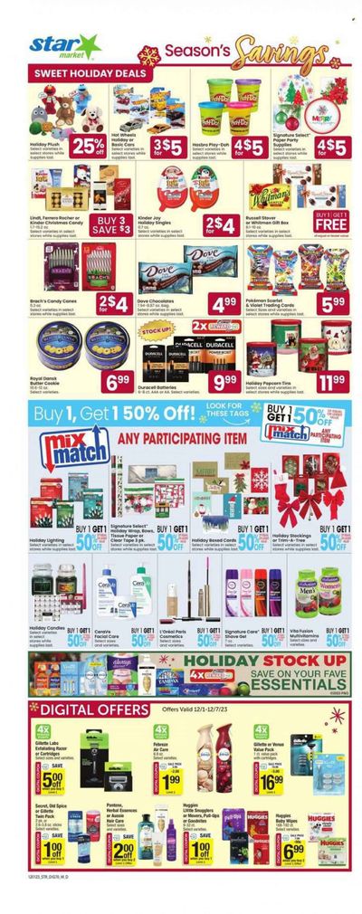 Star Market Weekly Ad Flyer Specials December 1 to December 7, 2023