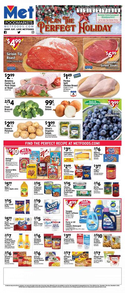 Met Foodmarkets Weekly Ad Flyer Specials December 3 to December 9, 2023