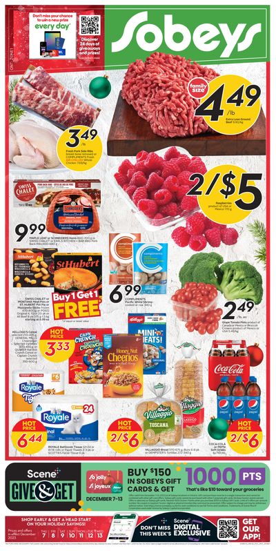 Sobeys (ON) Flyer December 7 to 13