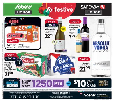 Sobeys/Safeway (AB) Liquor Flyer December 7 to 13