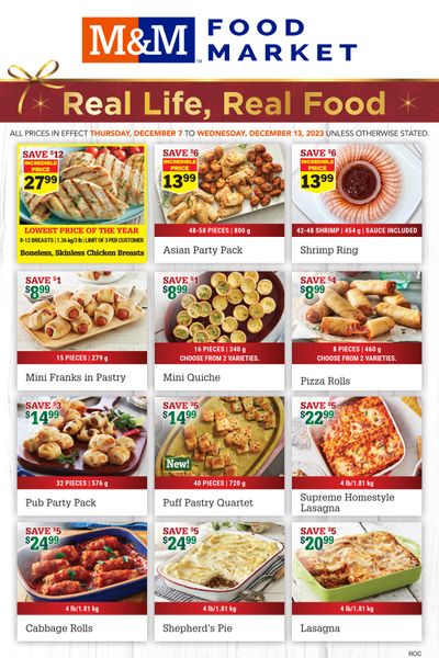 M&M Food Market (Atlantic & West) Flyer December 7 to 13