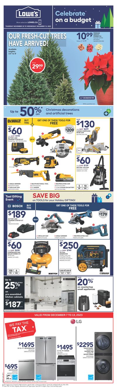 Lowe's (West) Flyer December 7 to 13