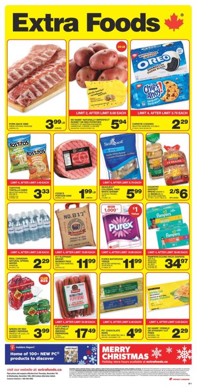 Extra Foods Flyer December 7 to 13