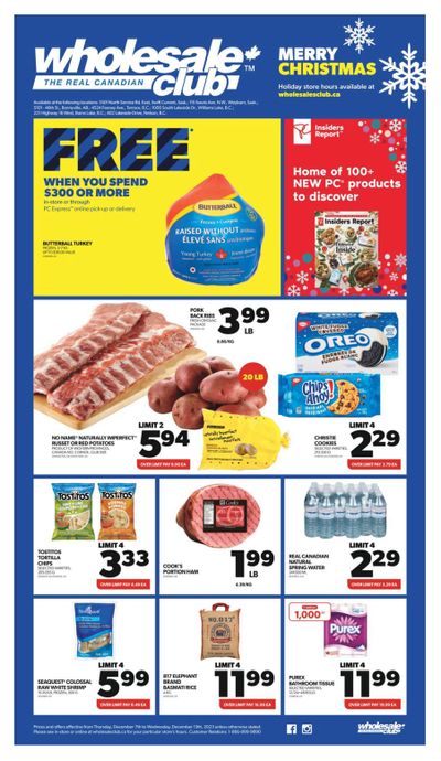 Real Canadian Wholesale Club Flyer December 7 to 13