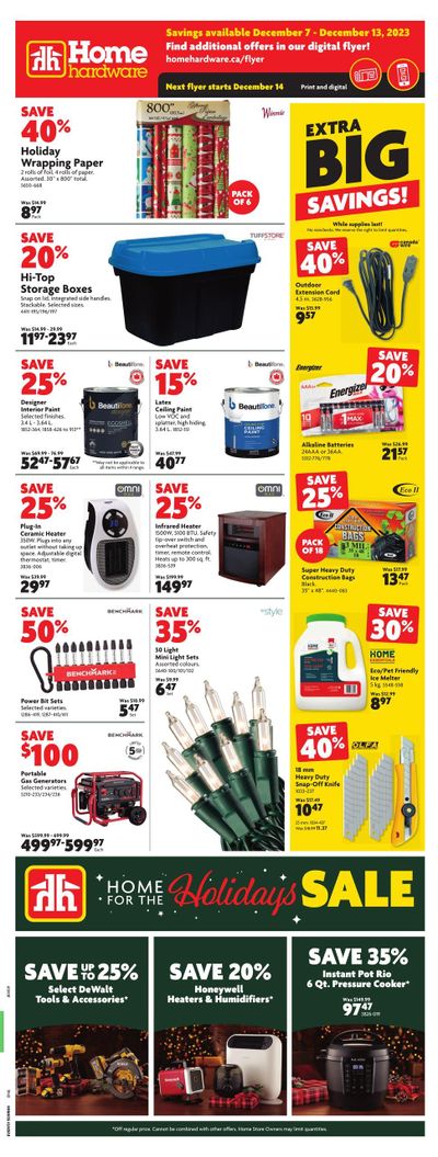 Home Hardware (ON) Flyer December 7 to 13