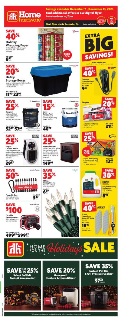 Home Hardware (BC) Flyer December 7 to 13